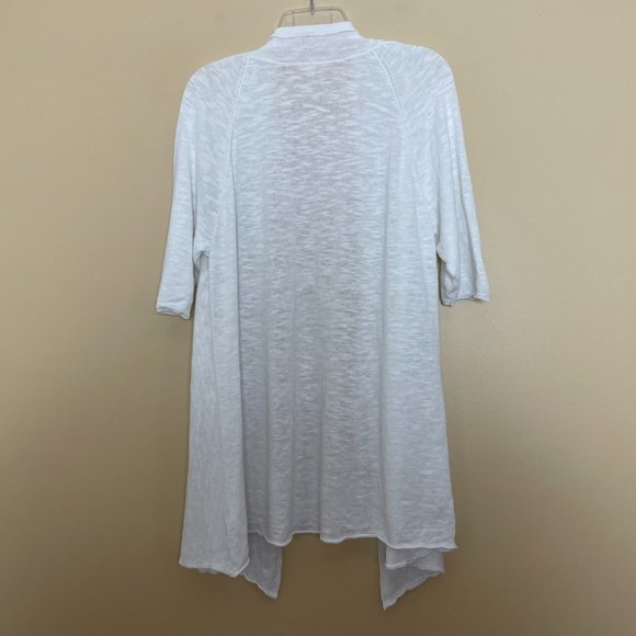 Eileen Fisher Linen Cotton Open Front Cardigan XL - Picture 5 of 8